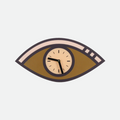 Contrast Shaped Graphic Minimalist Wall Clock