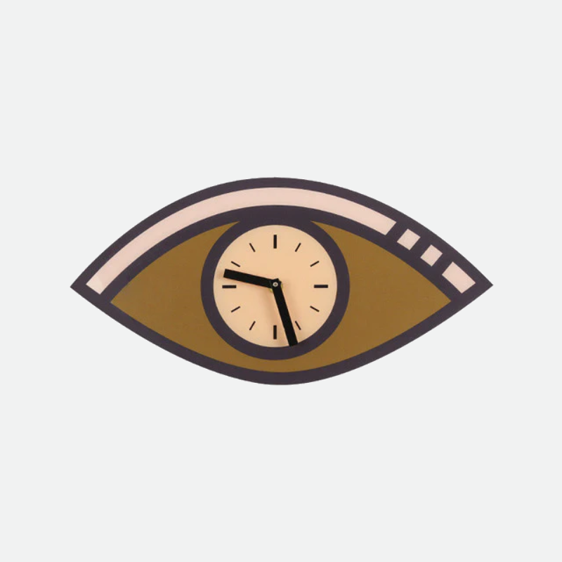 Contrast Shaped Graphic Minimalist Wall Clock