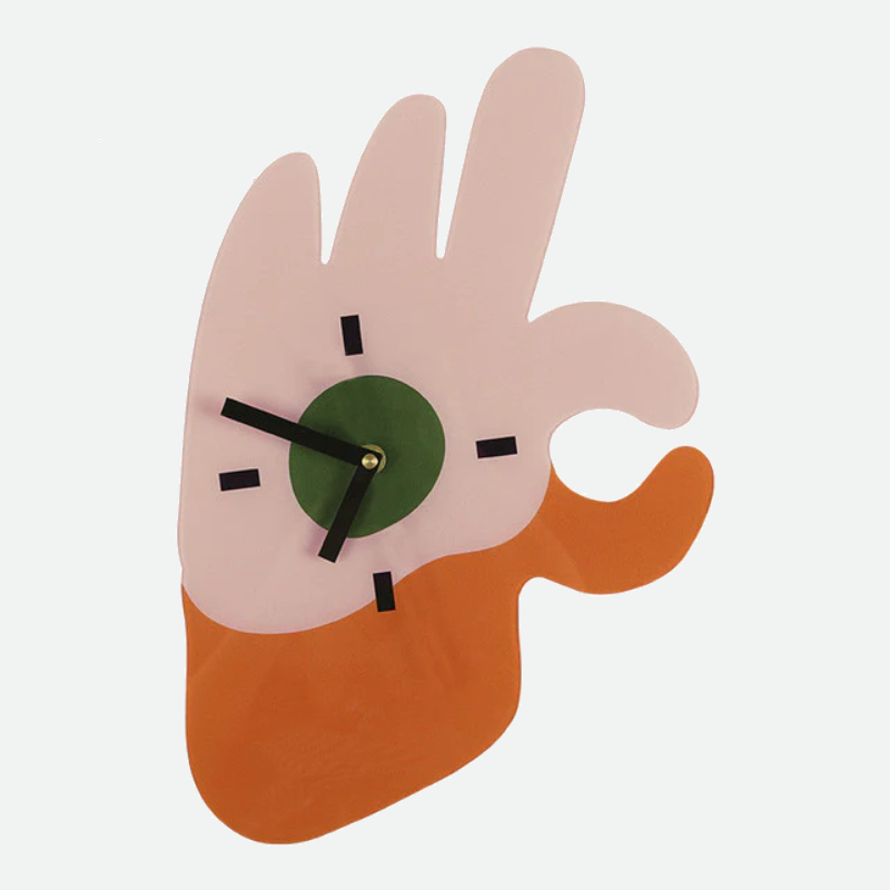 Contrast Shaped Graphic Minimalist Wall Clock Hand