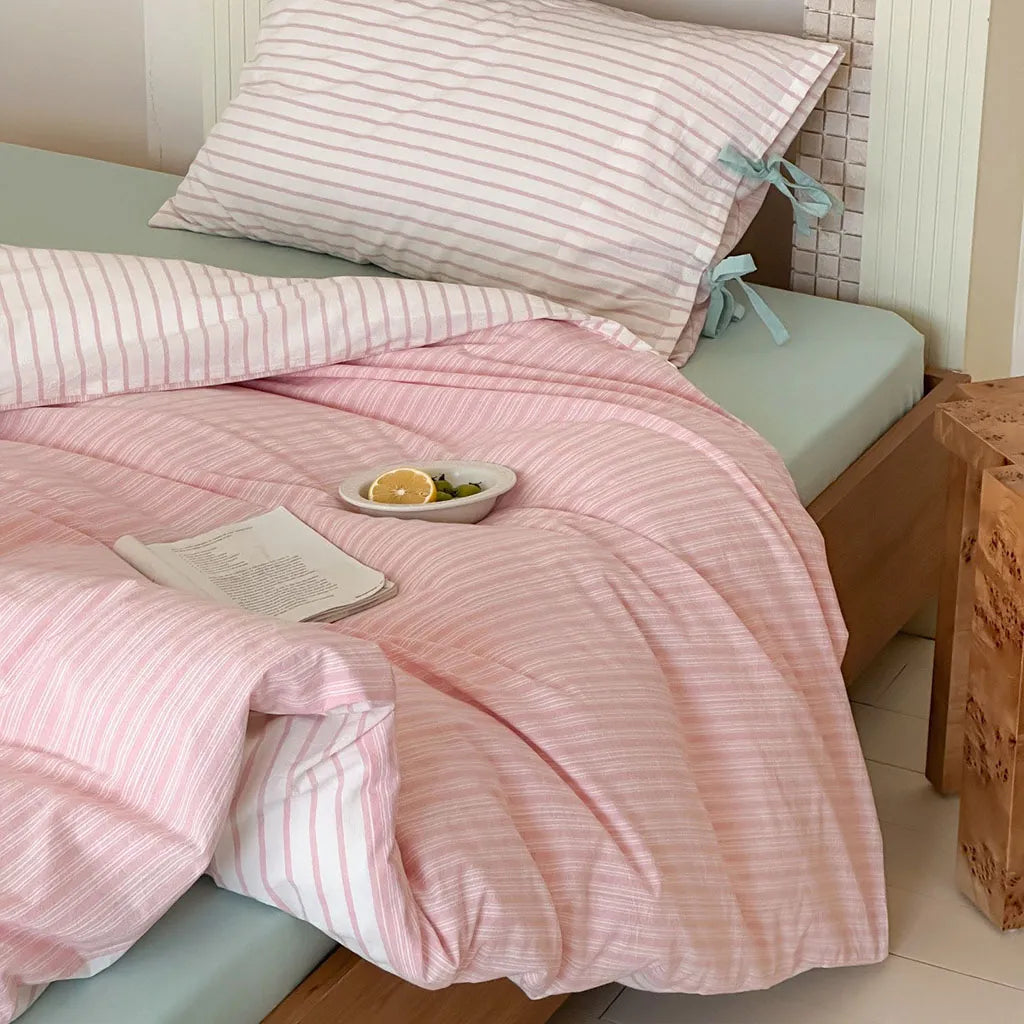 Contrast Stripe Duvet Cover