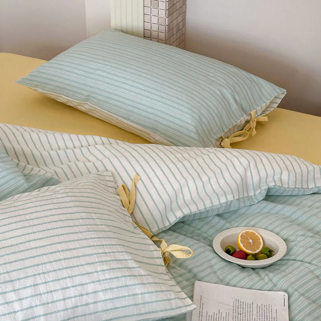 Contrast Stripe Duvet Cover