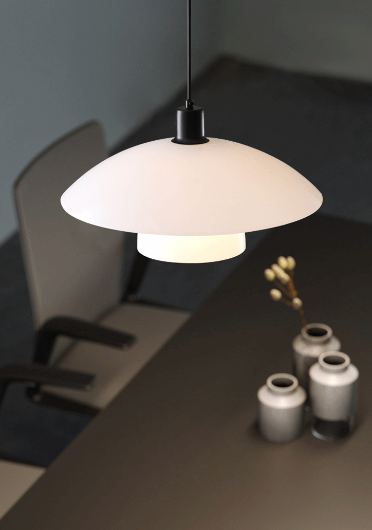 Cordia Retro Glass and Metal Pendant Light