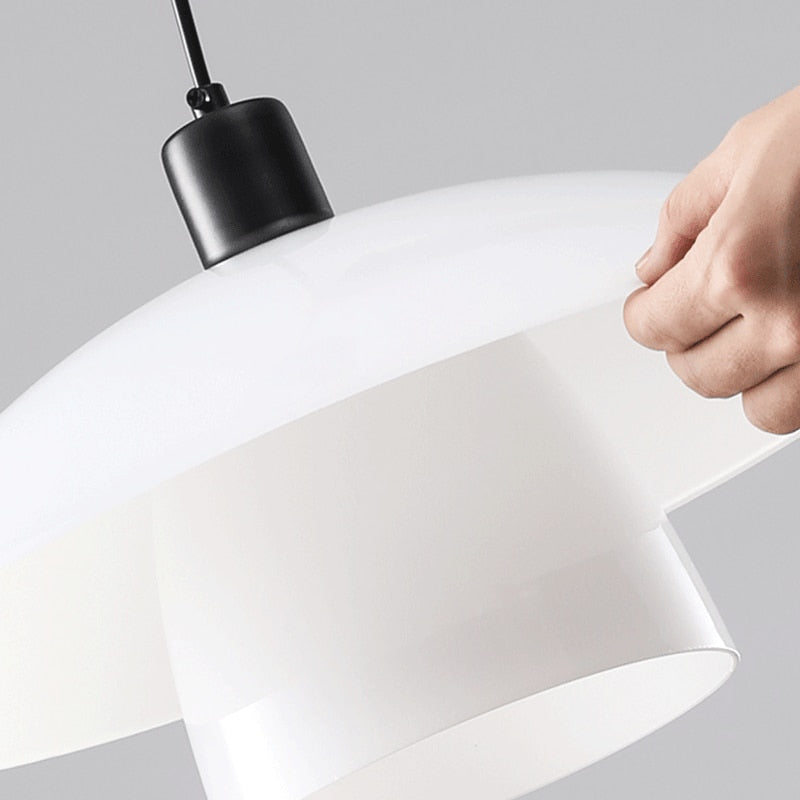 Cordia Retro Glass and Metal Pendant Light