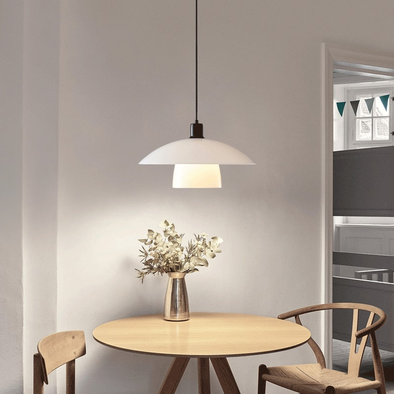 Cordia Retro Glass and Metal Pendant Light