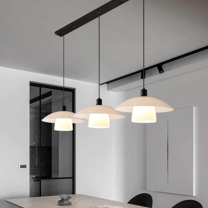 Cordia Retro Glass and Metal Pendant Light