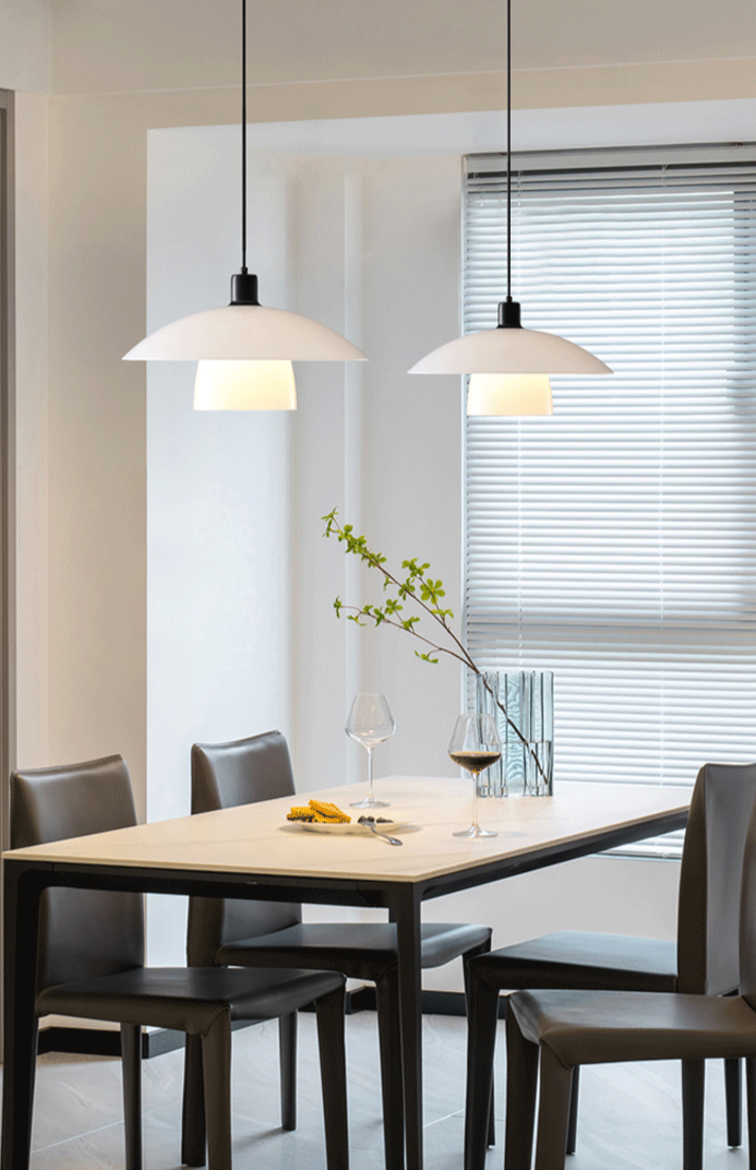 Cordia Retro Glass and Metal Pendant Light