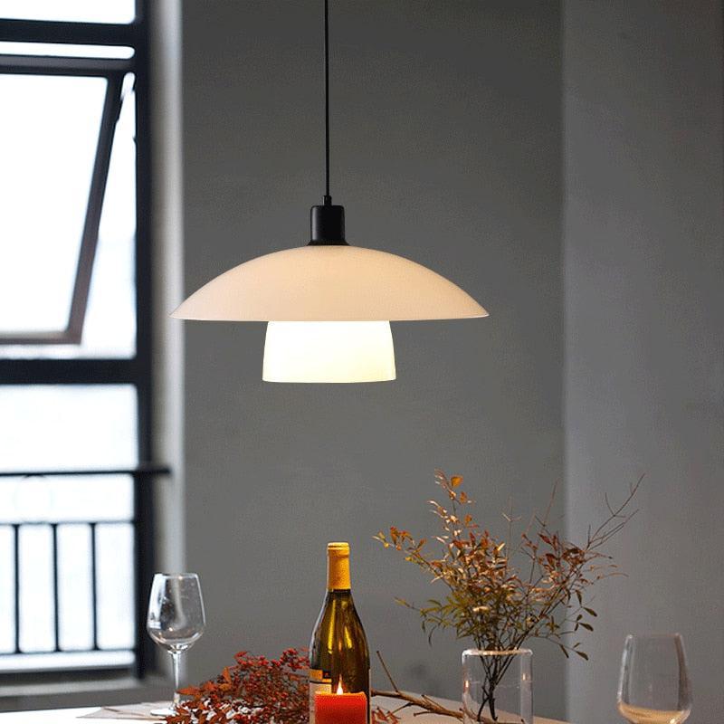 Cordia Retro Glass and Metal Pendant Light