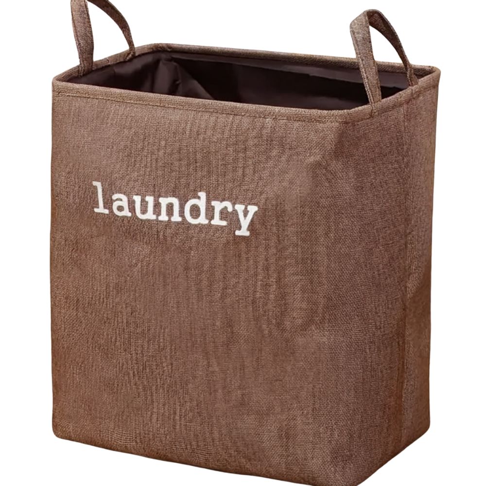 Cozy Cube Laundry Basket Mocha Brown