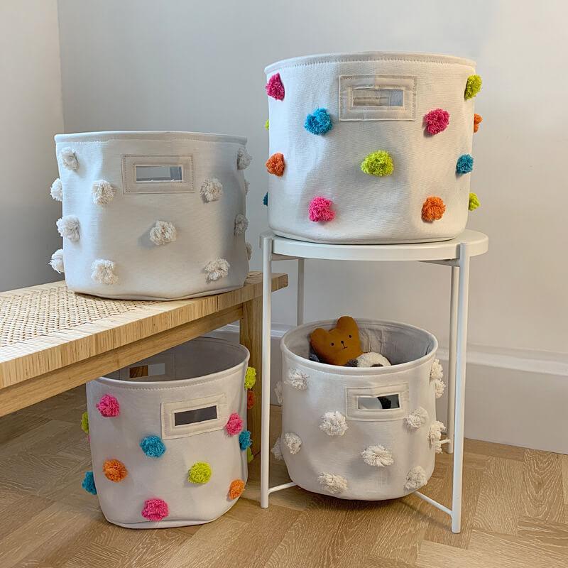 Cotton Linen Canvas Toy Storage Box