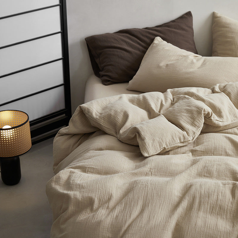 Cotton Gauze Bedding Set – Queen Size