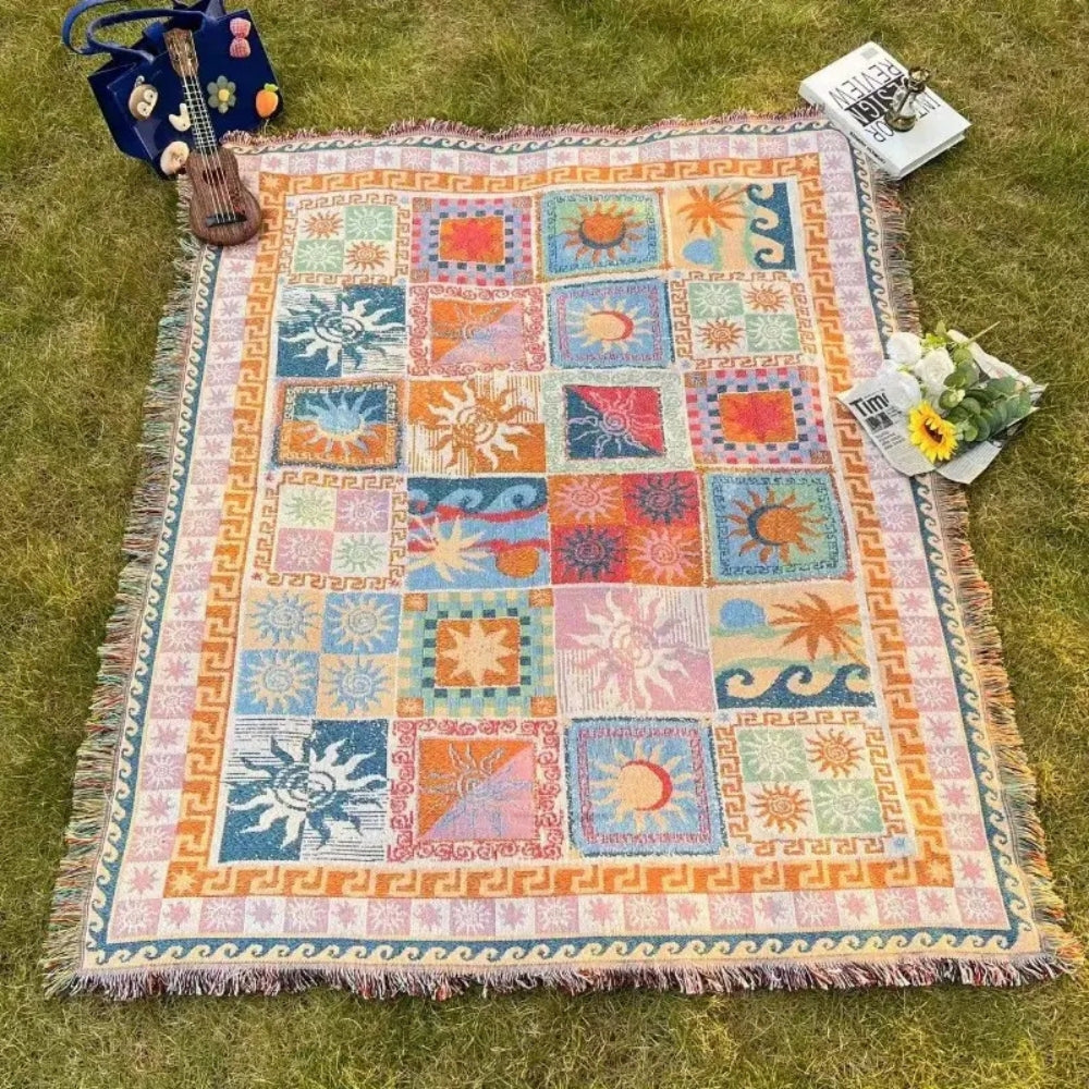 Sun & Soul Outdoor Picnic Blanket 71"x51"