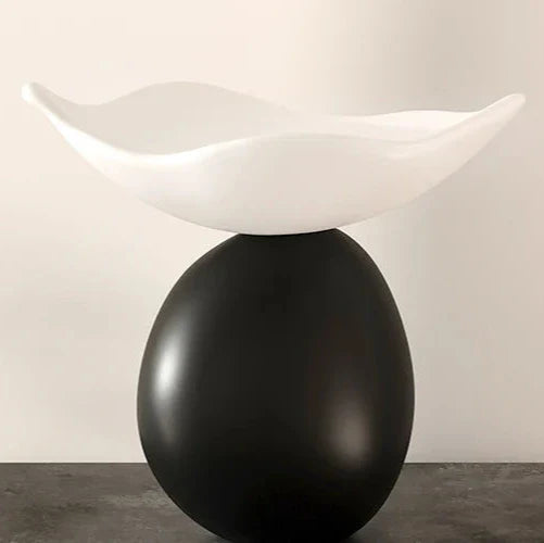 Balance Form Decorative Bowl White Black