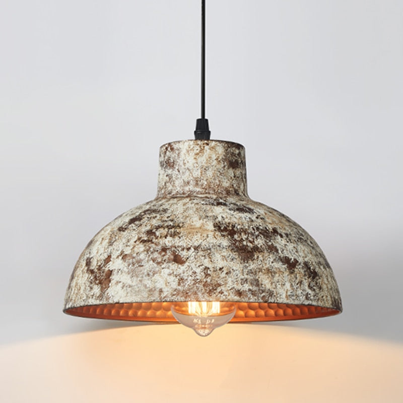 Crone Industrial Metal Pendant LED Light Brown