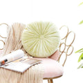 Crushed Velvet Round Pillow