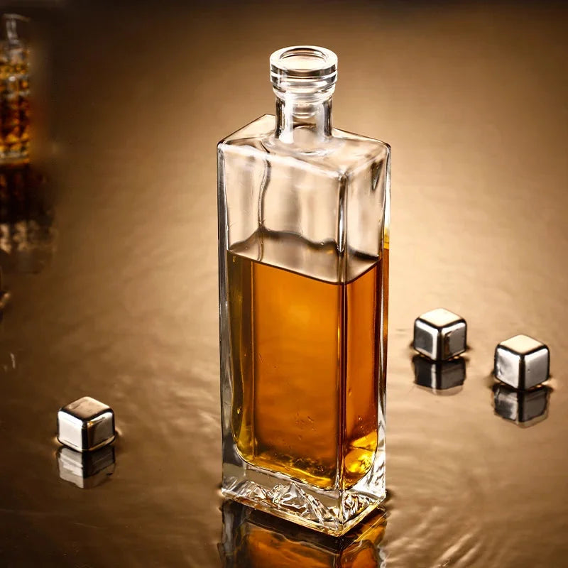 Prestige Crystal Whiskey Decanter Rectangle 250 ml