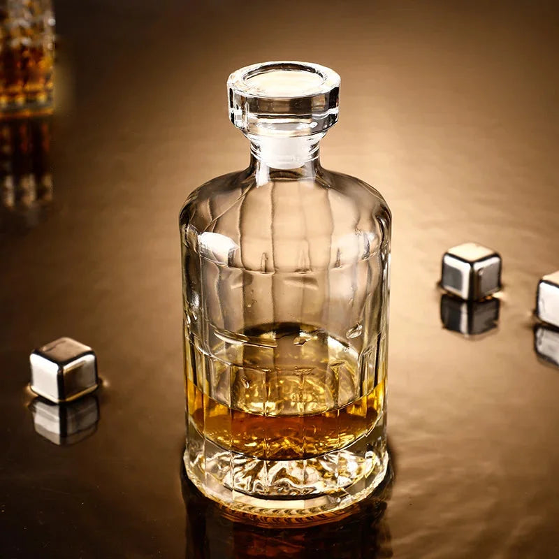 Prestige Crystal Whiskey Decanter Faceted 500 ml