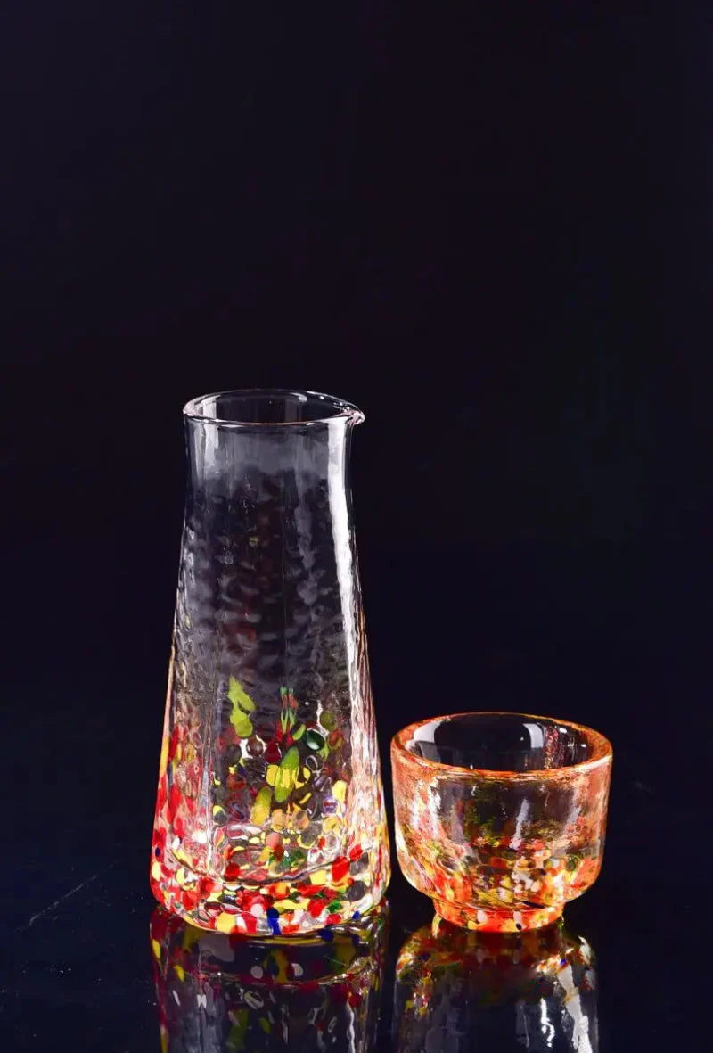 Crystal Sake 5-Pc Glass and Decanter Set