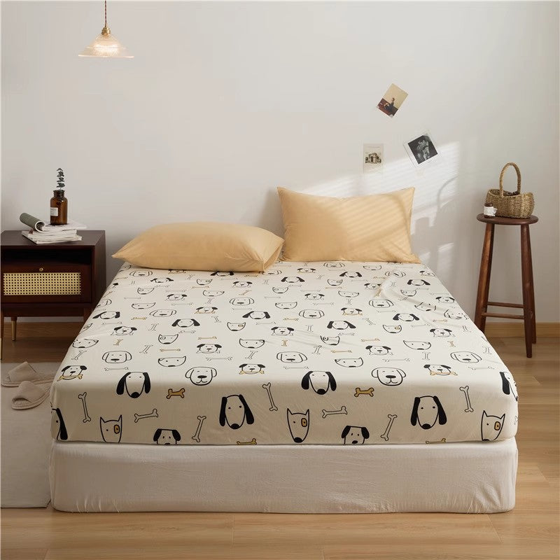 Cotton Bed Sheets for Kids Puppy