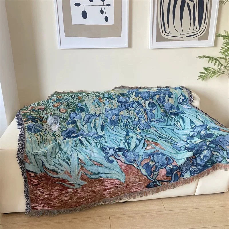 Cypress Breeze Artisanal Woven Throw