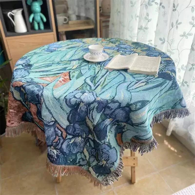 Cypress Breeze Artisanal Woven Throw