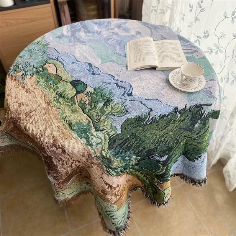 Cypress Breeze Artisanal Woven Throw