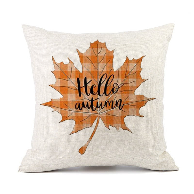 Fall Plaid Cushion Covers Hello Autumn