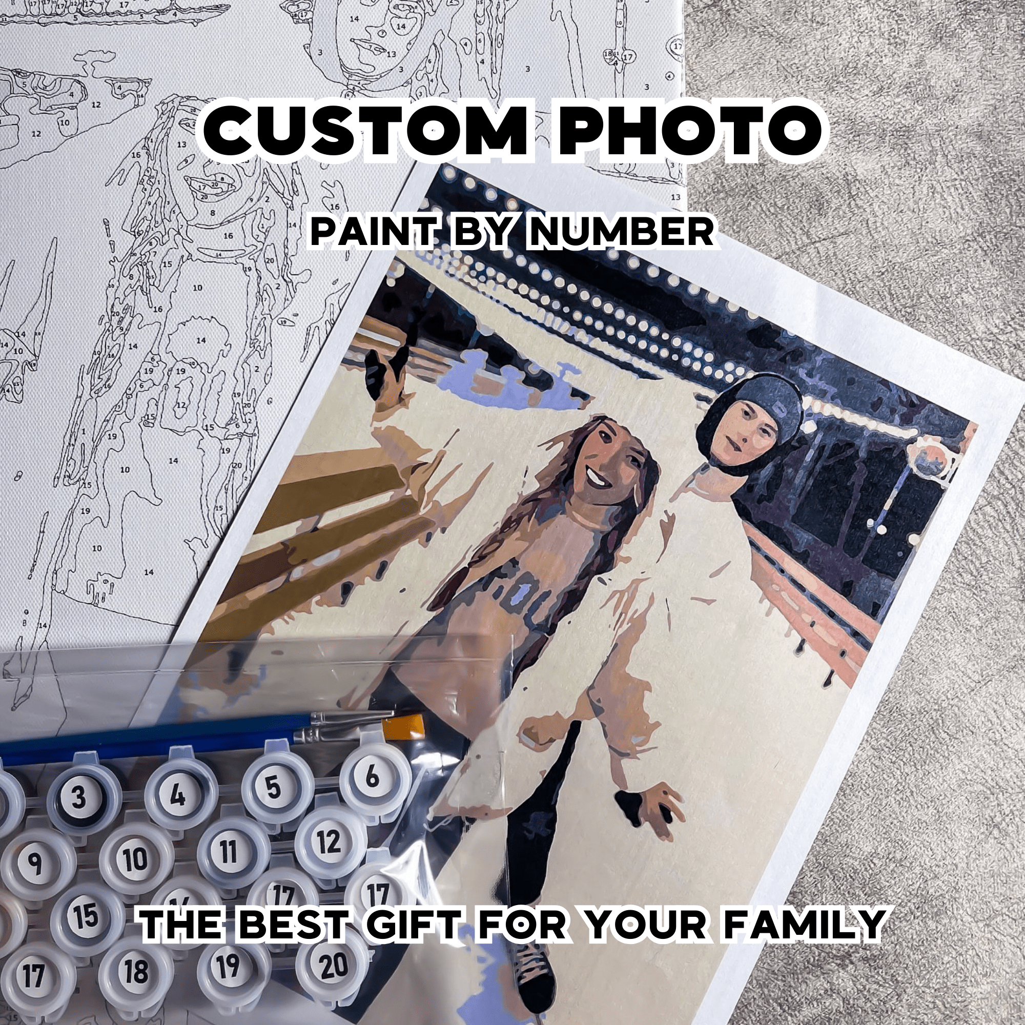 Personalized Custom Paint by Number Kit