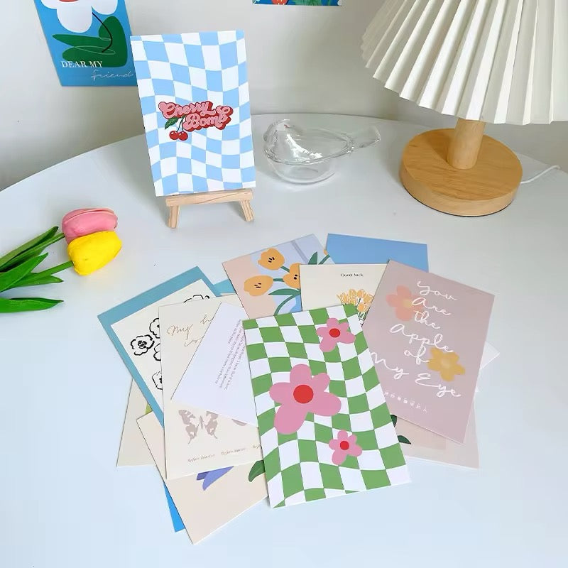 Colorful Flower Postcards Set