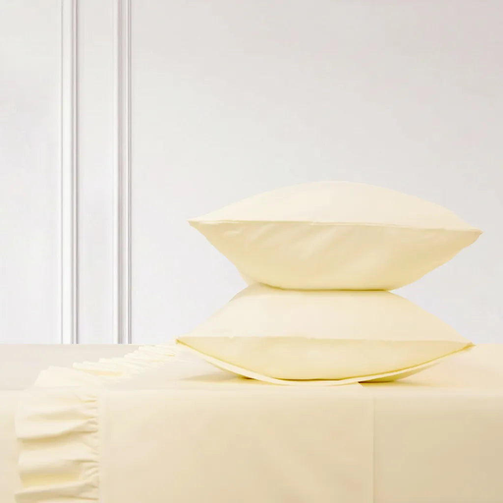 Petal Ruffle Sheet Set Butter Yellow