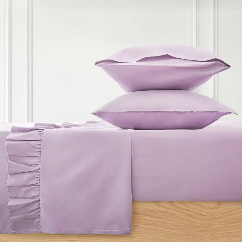 Petal Ruffle Sheet Set Lavender