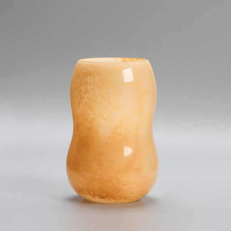 Dadu Murano Glass Vase Orange B
