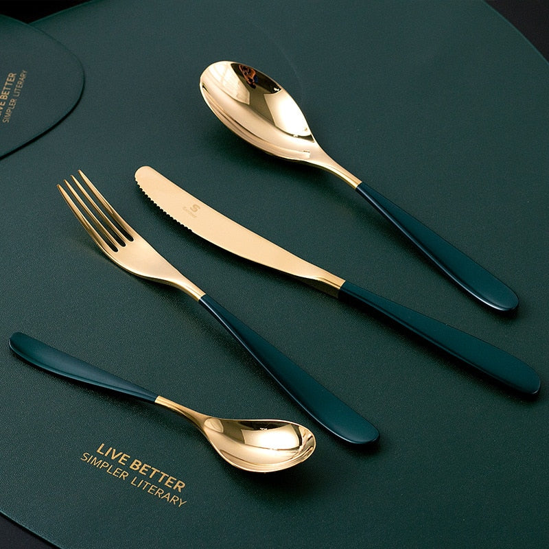 Dae Cutlery 4Pc Set Evergreen