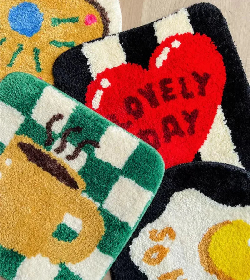 Daily Cartoons Tufting Seat Rug