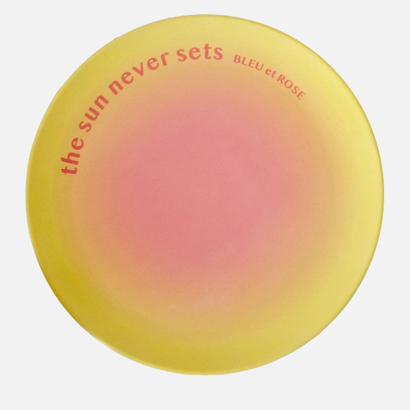 Daily Graphic Plates Pink Yellow Gradient