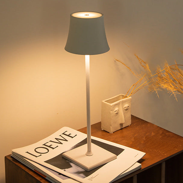 Dainty Bell Cordless LED Table Lamp White