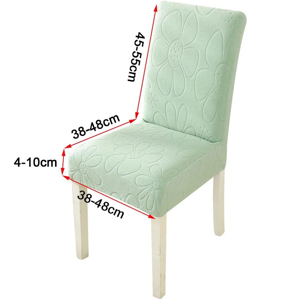 Daisy Stretch Dining Chair Cover Mint Meadow
