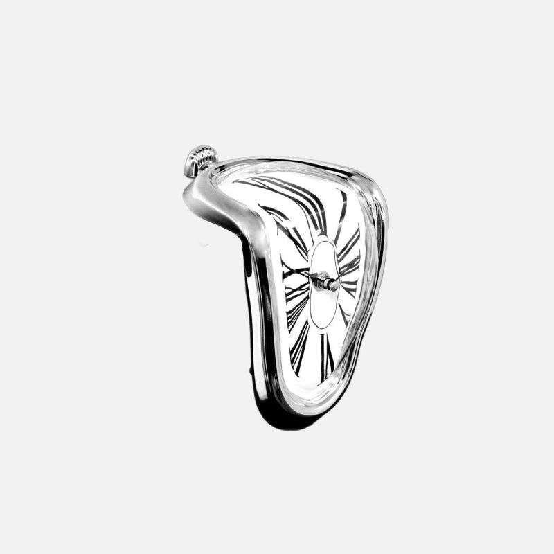 Dali Melting Clock Silver