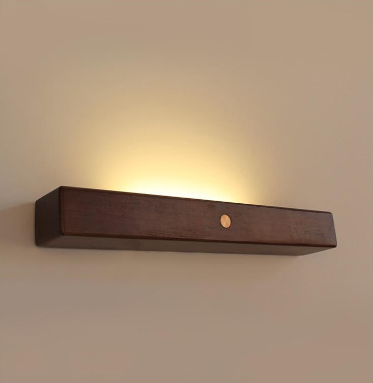 Damian Wooden Linear Wall Sconce