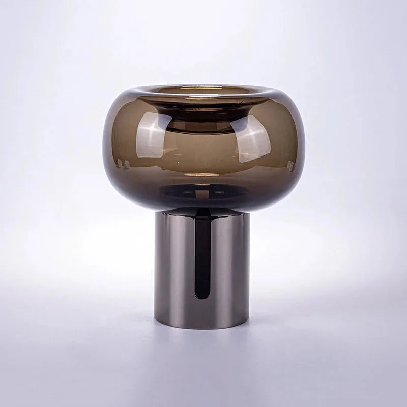 Shadow Bloom Glass Vase