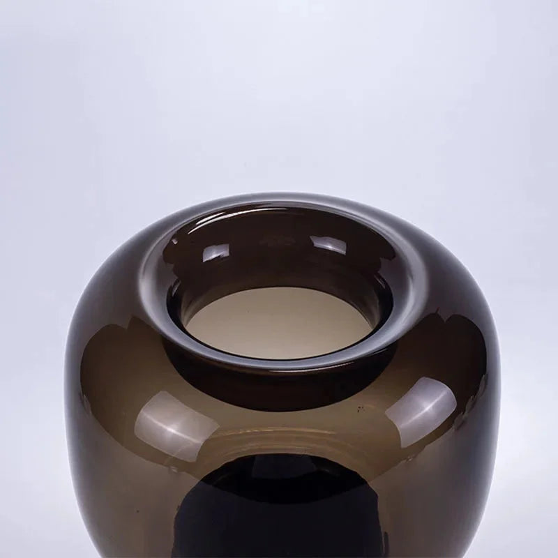 Shadow Bloom Glass Vase