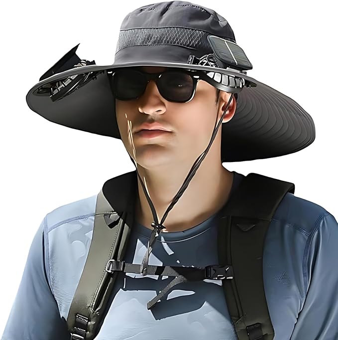 Trekker™ — Solar Cooling Hat Dark Gray One Size Fits All