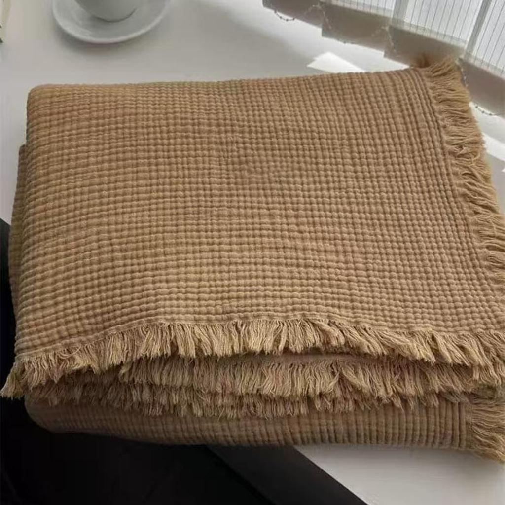 Dark Academia Collection Cotton Knitted Blanket