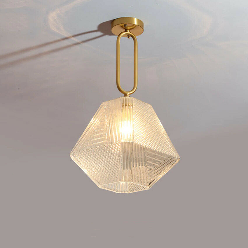 Diamond Cut Art Deco Pendant Light