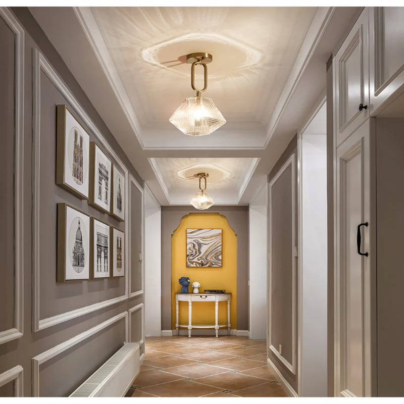 Diamond Cut Art Deco Pendant Light