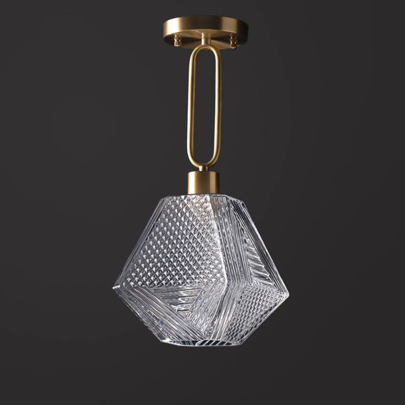 Diamond Cut Art Deco Pendant Light
