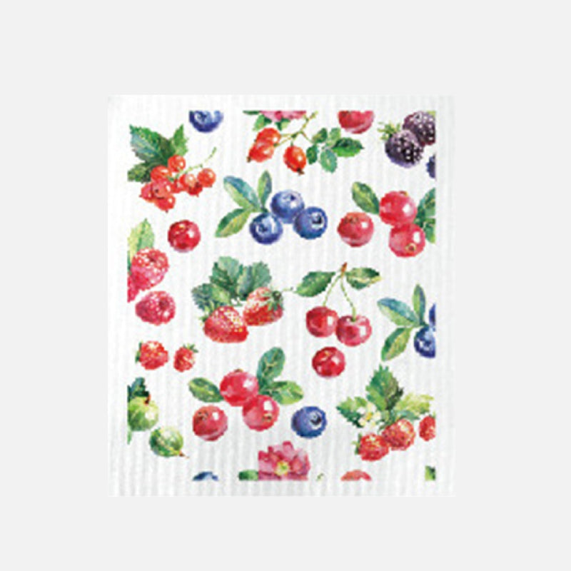 Dido Graphic Quick Drying Kitchen Towels Blueberry - Strawberry