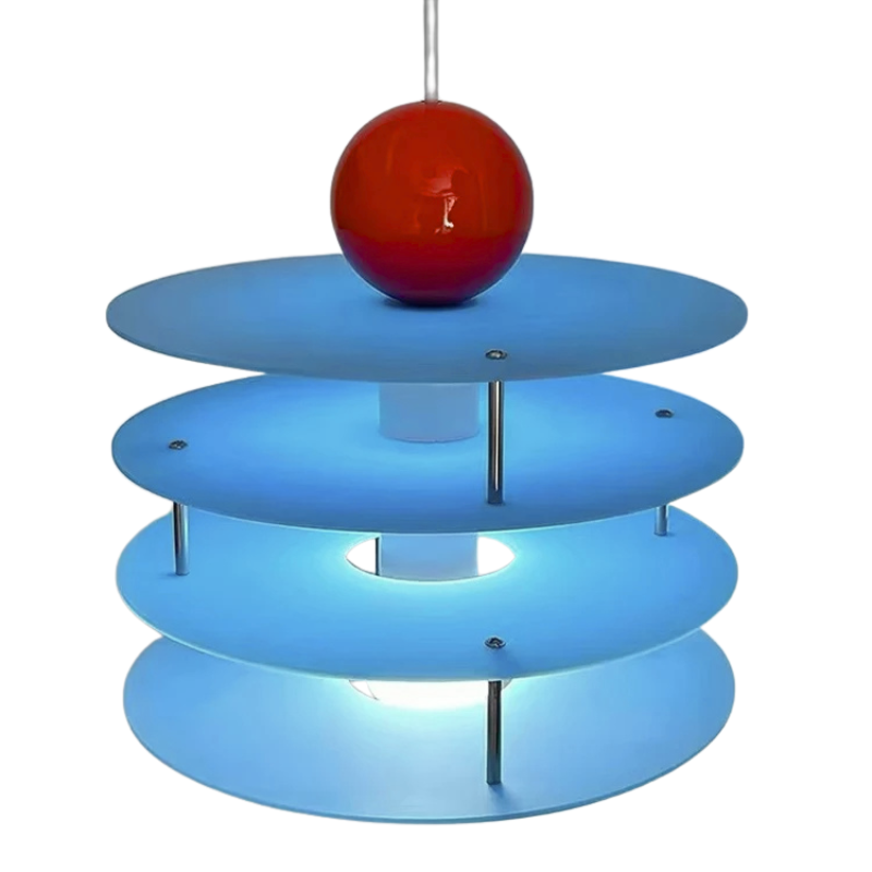 Disc-O Drop Pendant Lamp Blue