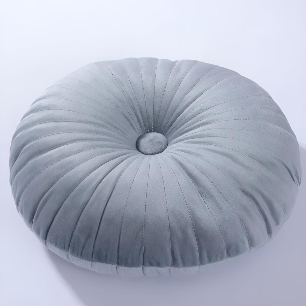 Pumpkin Plush Cushion Dark Gray