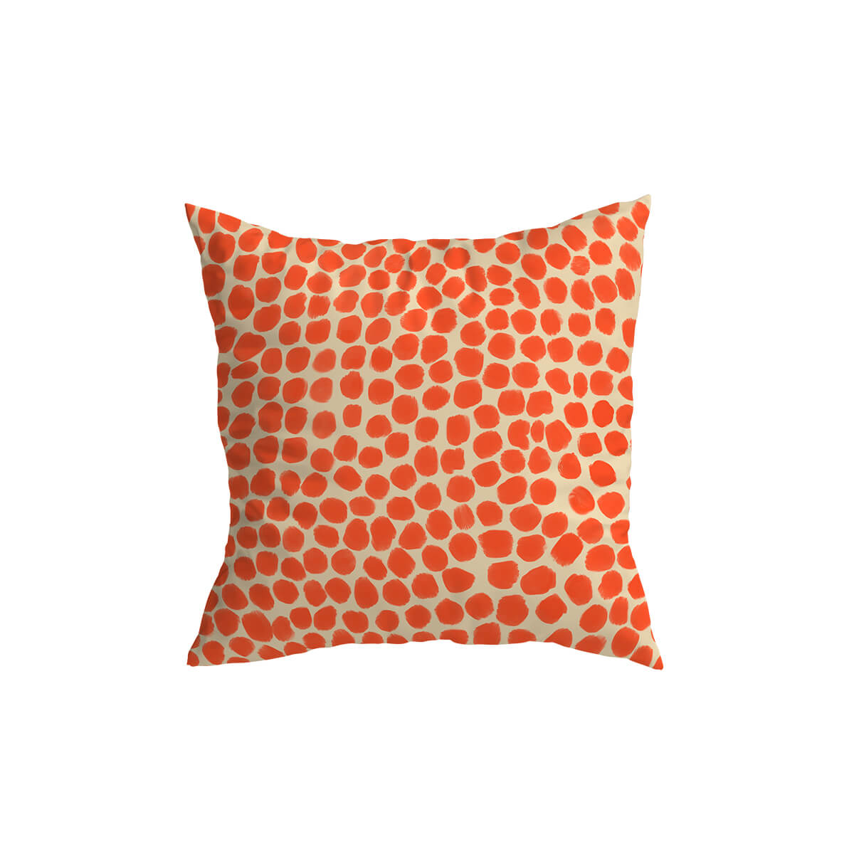 Orange Puff Cushion Covers Dotty