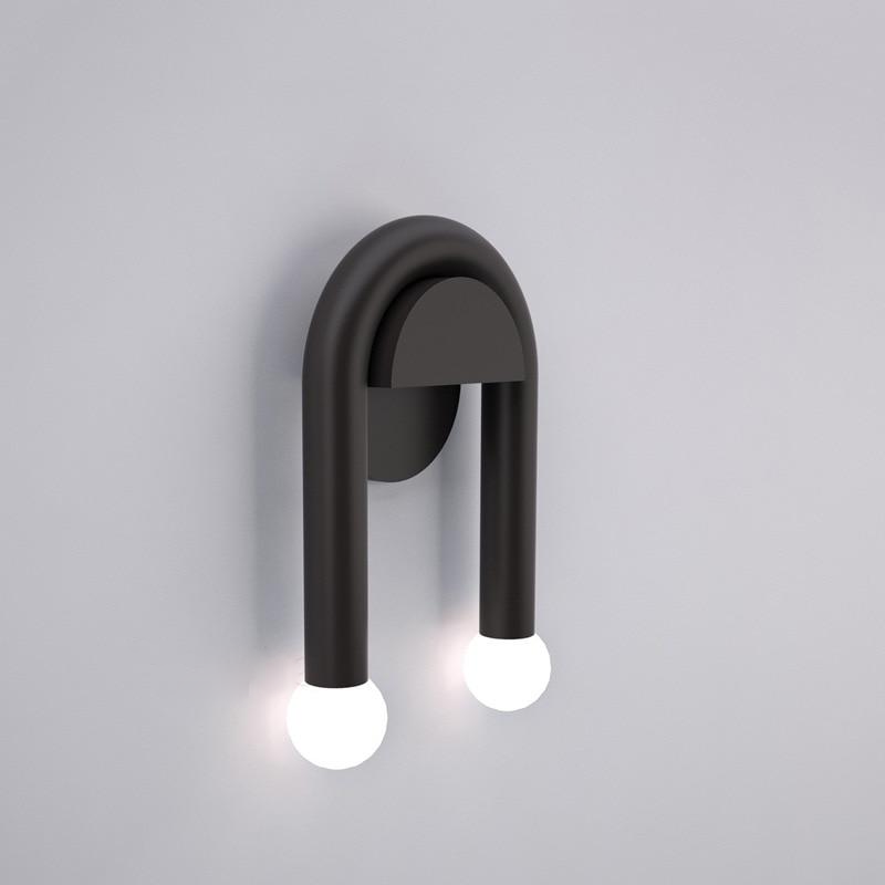 Double Light Arched Metal Wall Sconce - Final Sale
